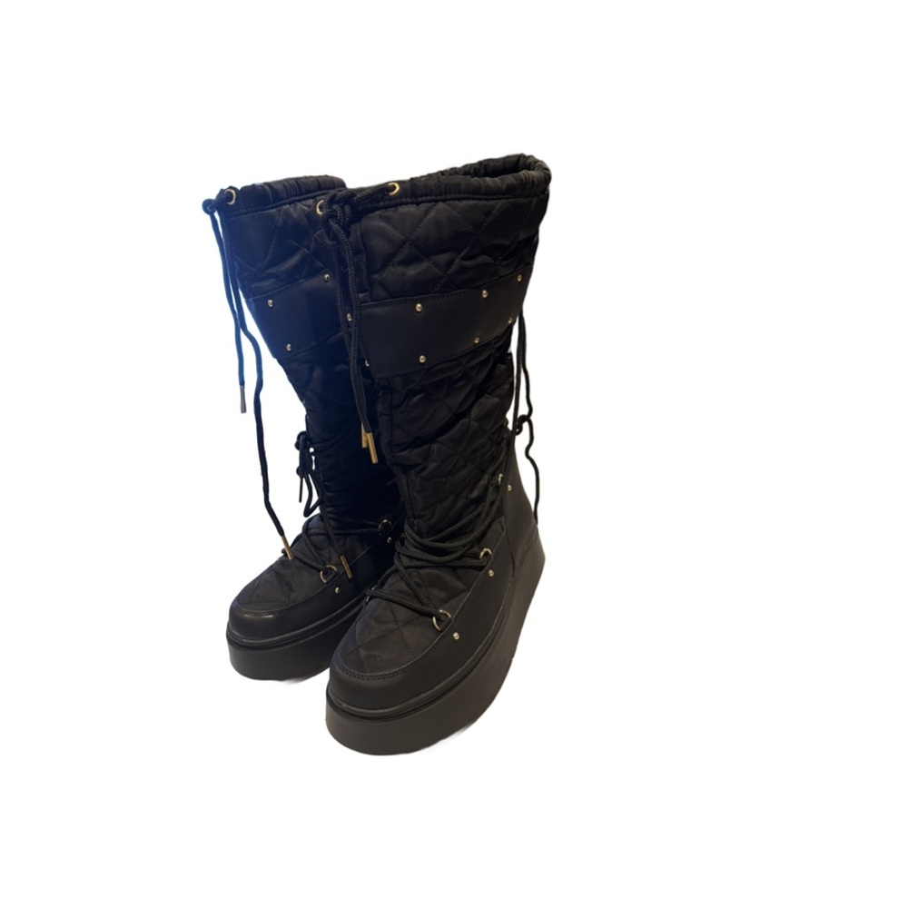 Women's Alba Black Cold Weather Boots Size 10 - Picture 3 of 5